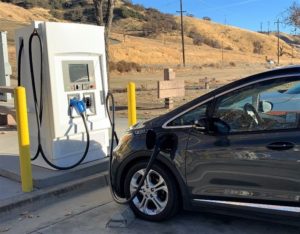 Electric Vehicle Fast Chargers Available Along State Highways in Central California